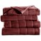 Sunbeam Heated Electric Blanket Quilted Fleece Full - Garnet Red